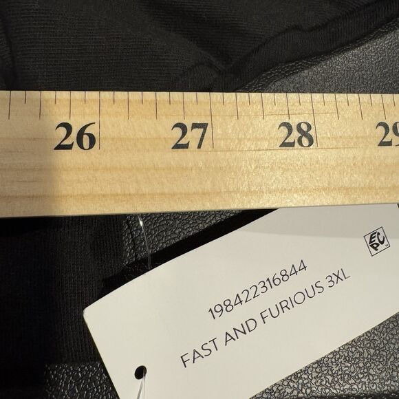 Fast & Furious Men's 3XL Black Graphic Tee T-Shirt Red Supra Car Quarter Mile - Picture 6 of 6